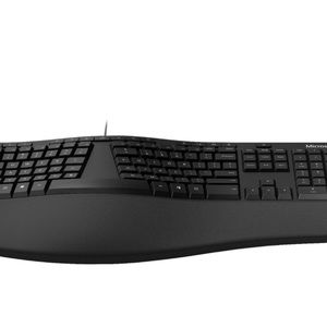 Microsoft Ergonomic Full-size Keyboard Black Model:LXM-00001 Like New!